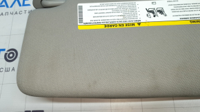 Right visor for Jeep Compass 22 with backlight, gray, without hook, for cleaning