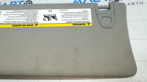 Right visor for Jeep Compass 22 with backlight, gray, without hook, for cleaning