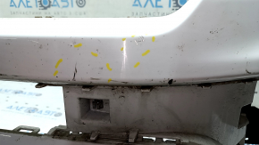Jeep Compass 22-26 front bumper, bare upper part, without parking sensors, halogen fog lights, white PW7, scratches