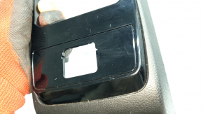 Jeep Compass 22-26 rear center console trim, black, glossy