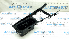 Jeep Compass 22-26 center console cup holder trim, gloss black, needs cleaning, scuffed