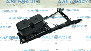 Jeep Compass 22-26 center console cup holder trim, gloss black, needs cleaning, scuffed