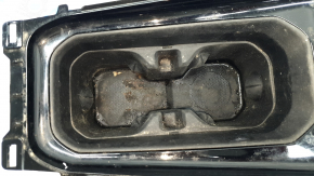 Jeep Compass 22-26 center console cup holder trim, gloss black, needs cleaning, scuffed