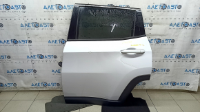 Rear left door assembly Jeep Compass 17-26 white PW7, butt, glue on linings and glass