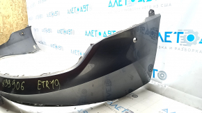 Rear bumper lip for Audi E-Tron 19-23 with Park Assist, graphite LZ7S, without cap, scratches