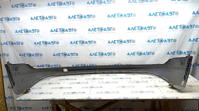 Rear bumper lip for Audi E-Tron 19-23 with Park Assist, graphite LZ7S, without cap, scratches
