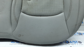 Jeep Compass 22-26 rear seat cushion, gray leather, white and brown stitching, perforated, dry-cleanable