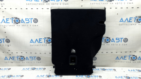 Right rear seat back, 2nd row, Jeep Compass 22-26, gray leather, white + brown stitching, perforation, dry-cleanable
