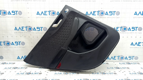Door trim panel, rear left, Ford Escape MK4 20-22, under the tweeter, black with a black plastic insert, armrest, black plastic, with a handle