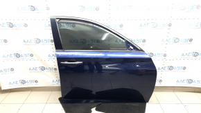 Honda Accord 18-22 keyless front right door assembly, blue B-588P, triplex, chipped