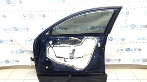 Honda Accord 18-22 keyless front right door assembly, blue B-588P, triplex, chipped