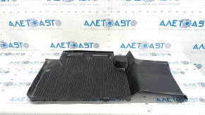 Rear left floor mat for Ford Escape MK4 20-26, black rubber