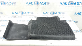 Rear left floor mat for Ford Escape MK4 20-26, black rubber