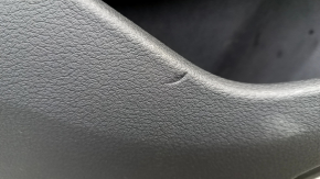 Door trim panel rear left Audi E-Tron 19-23 black leather under the curtain, chrome molding, chrome trim Bang and Olufsen, scratch