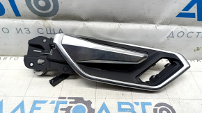 Inner rear left door handle for Audi E-Tron 19-23, chrome, with button