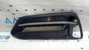 Left bumper grille for Honda Accord 18-20 hybrid, under fog lights, gloss black, chrome, sand