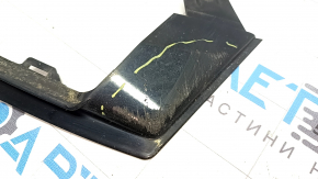 Lower left front bumper molding for Honda Accord 18-20, under the headlight, gloss black, scratches, crack in the mount