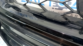 Honda Accord 18-20 radiator grille, gloss black, sand, scratches, non-factory holes