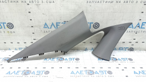 Left rear window trim for Honda Accord 18-22, dark gray, scratches, needs cleaning