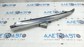 Left eyelash radiator grille molding for Honda Accord 18-20, light chrome, with seal, sand