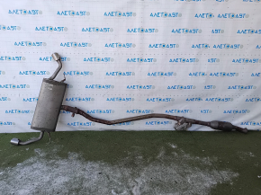Ford Escape MK4 2020 hybrid FWD exhaust manifold with actuator, heater and catalytic converter, rusty