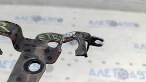 The front right brake hose bracket for the Audi E-Tron 19-23 is bent.