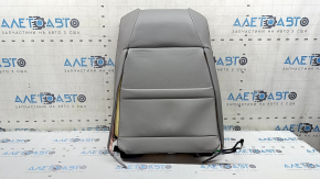 Honda Accord 18-22 passenger seat back upholstery, gray leather, heated, ventilated, perforated, scratches