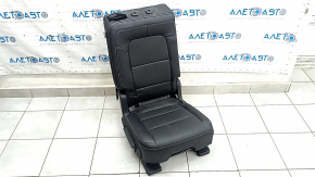 Rear seat, 2nd row, right, Ford Escape MK4 20-22, without airbag, manual, black leather, perforated, wrinkled