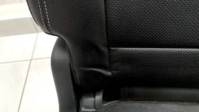 Rear seat, 2nd row, right, Ford Escape MK4 20-22, without airbag, manual, black leather, perforated, wrinkled