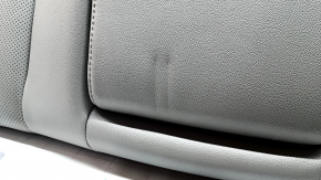 Rear row of seats, 2nd row, upper part, right, Honda Accord 19-22, gray leather, heated, with armrest, perforated