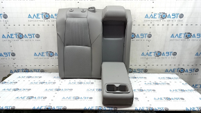 Rear row of seats, 2nd row, upper part, right, Honda Accord 19-22, gray leather, heated, with armrest, perforated