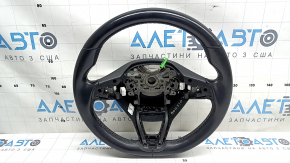 Naked steering wheel Honda Accord 18-22 black leather, with rear trim and wiring, scratches, worn