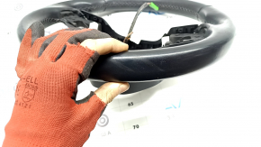 Naked steering wheel Honda Accord 18-22 black leather, with rear trim and wiring, scratches, worn