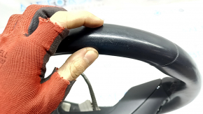 Naked steering wheel Honda Accord 18-22 black leather, with rear trim and wiring, scratches, worn