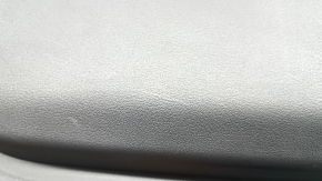 Mazda CX-90 2020 front right door trim, black leather, black leather armrest, gray molding insert, with handle, worn
