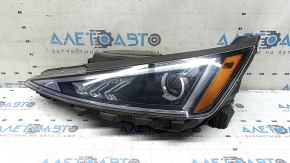 Left front headlight Hyundai Elantra AD 19-20 halogen with brackets and cover, sand