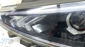 Left front headlight Hyundai Elantra AD 19-20 halogen with brackets and cover, sand