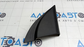 The inner right mirror cover for a Hyundai Elantra AD 17-20 is black, worn, and the mount is broken.