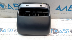 Tesla Model 3 18 center console air vent with trim, black, peeling paint