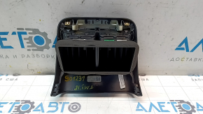 Tesla Model 3 18 center console air vent with trim, black, peeling paint