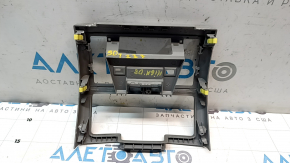 Rear center console trim for Toyota Highlander 2008-2013, gray, for climate control and cup holders, scratches