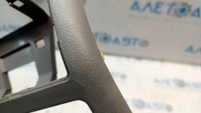 Rear center console trim for Toyota Highlander 2008-2013, gray, for climate control and cup holders, scratches