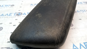 Kia Optima 11-16 leather armrest, black, black stitching, dry-cleanable