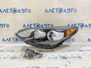 Kia Sportage 17-19 FWD halogen front left headlight with yellow insert