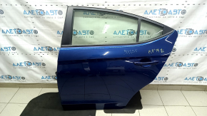 Rear left door assembly Hyundai Elantra AD 17-20 blue VU, butt, painted 0.3