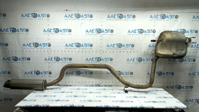 Exhaust line, middle and rear part with barrel, Honda Accord 18-22 2.0 hybrid, barrel dented