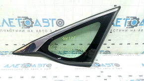 Rear right window glass, Honda Accord 18-22, chrome, scratches on chrome, cut seal, cut guides
