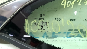 Rear right window glass, Honda Accord 18-22, chrome, scratches on chrome, cut seal, cut guides