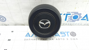 Mazda CX-90 24-26 black steering wheel airbag with chrome trim