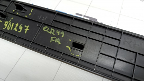Black front outer right door sill trim for Hyundai Elantra AD 17-20, broken fasteners, scratches